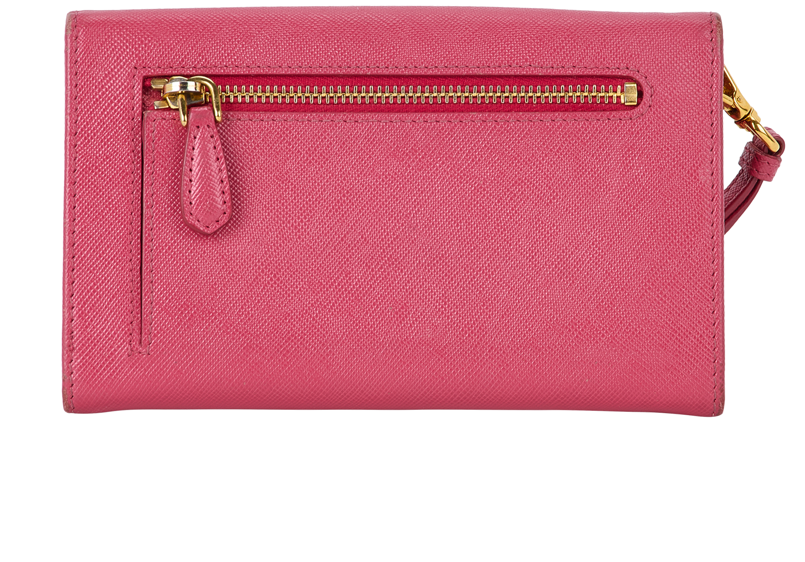 Prada Wristlet Wallet, &pound;220, Accessories, Pink, Leather, Back view